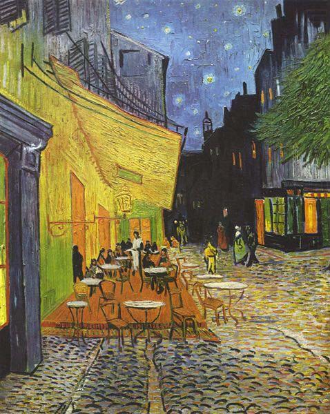 Vincent Van Gogh The CafeTerrace on the Place du Forum, Arles, at Night September china oil painting image